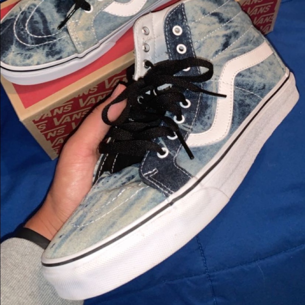 Old Skool Vans Hightop Size 10.5 (Denim)